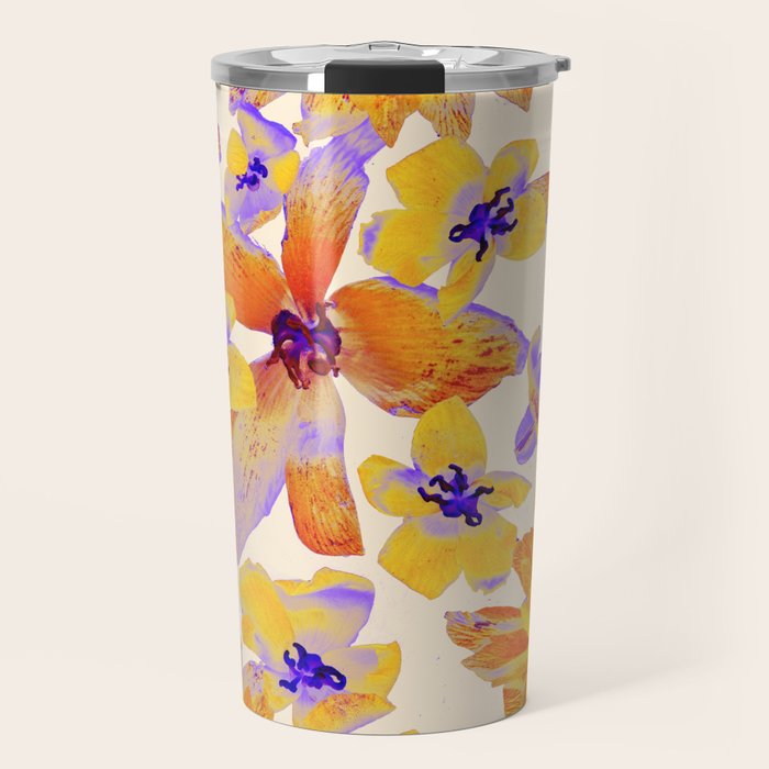 Grandma's Flowers (BEIGE) Travel Mug Gallery Image 1