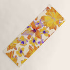 Grandma's Flowers (BEIGE) Yoga Mat Gallery Image 1
