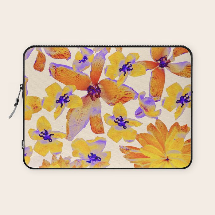 Grandma's Flowers (BEIGE) Laptop Sleeve Gallery Image 1