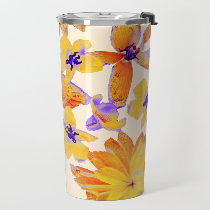 Grandma's Flowers (BEIGE) Travel Mug Gallery Image 2