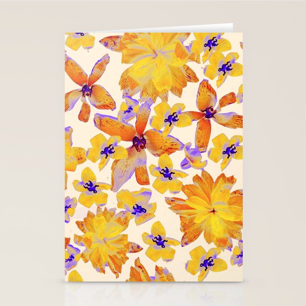 Grandma's Flowers (BEIGE) Stationery Card Gallery Image 1