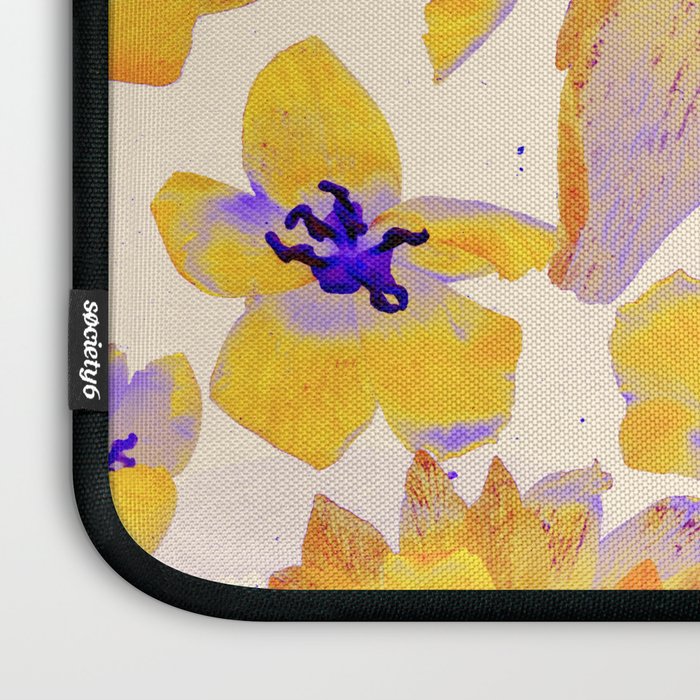 Grandma's Flowers (BEIGE) Laptop Sleeve Gallery Image 3