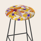 Grandma's Flowers (BEIGE) Stool Gallery Image 2