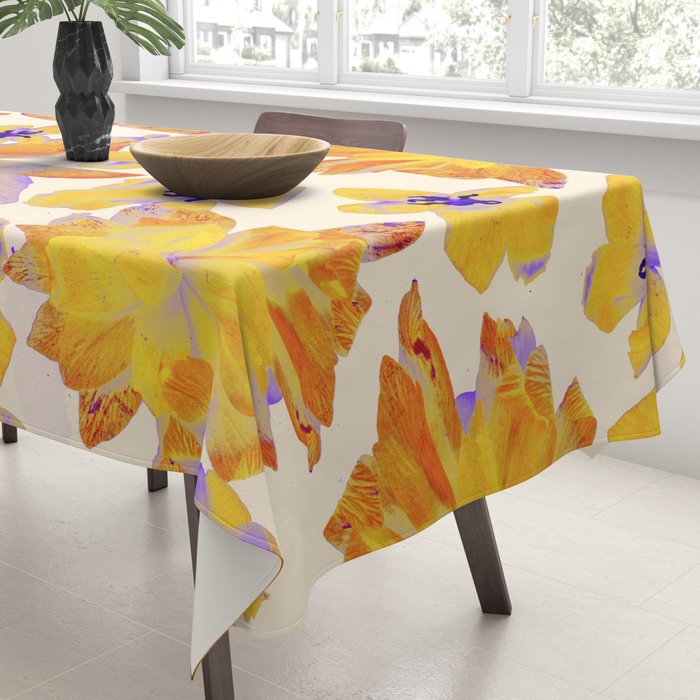 Grandma's Flowers (BEIGE) Tablecloth Gallery Image 3