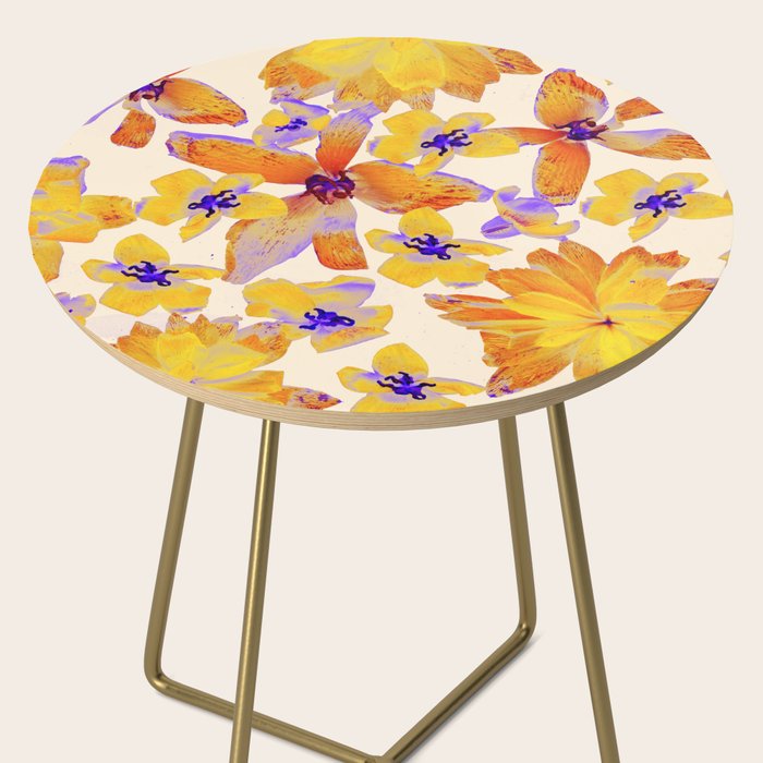 Grandma's Flowers (BEIGE) Side Table Gallery Image 2