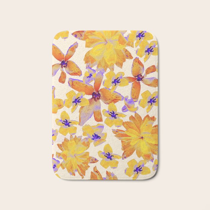 Grandma's Flowers (BEIGE) Bath Mat Gallery Image 1