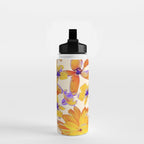 Grandma's Flowers (BEIGE) Water Bottle Gallery Image 2