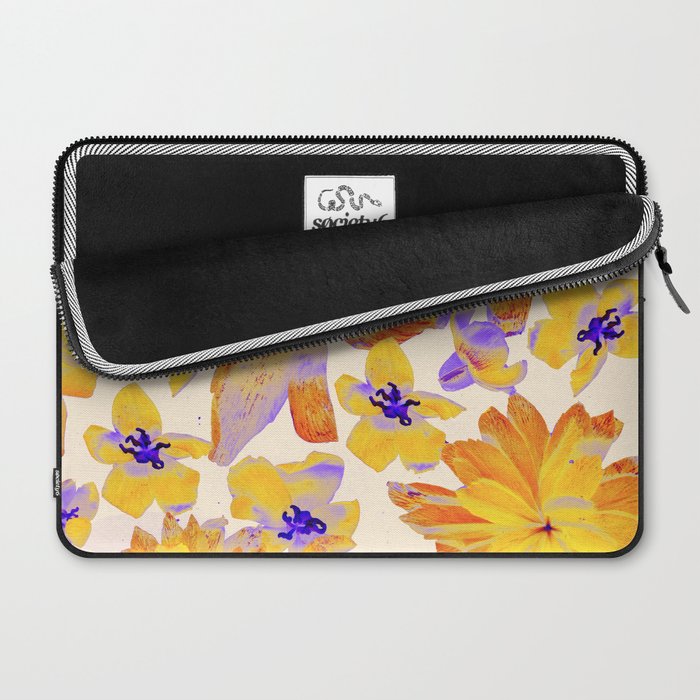 Grandma's Flowers (BEIGE) Laptop Sleeve Gallery Image 2