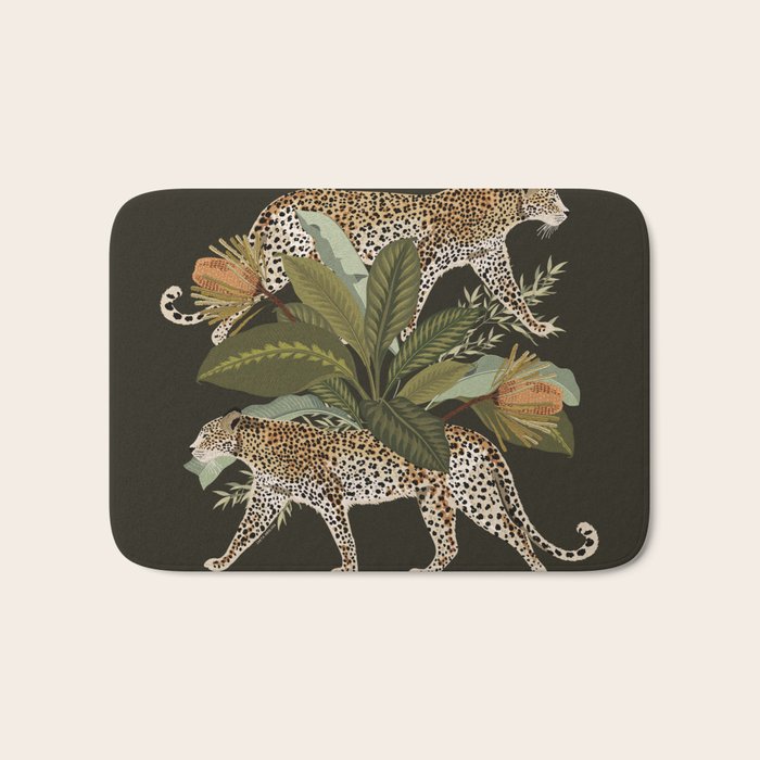 Risette Cheetah Bath Mat Gallery Image 1