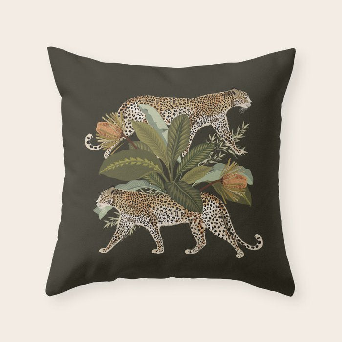 Risette Cheetah Throw Pillow Gallery Image 1