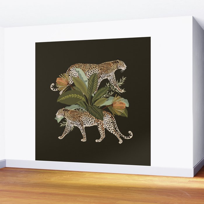 Risette Cheetah Wall Mural Gallery Image 2