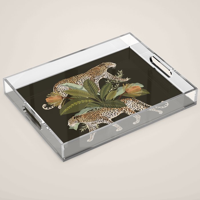 Risette Cheetah Acrylic Tray Gallery Image 1