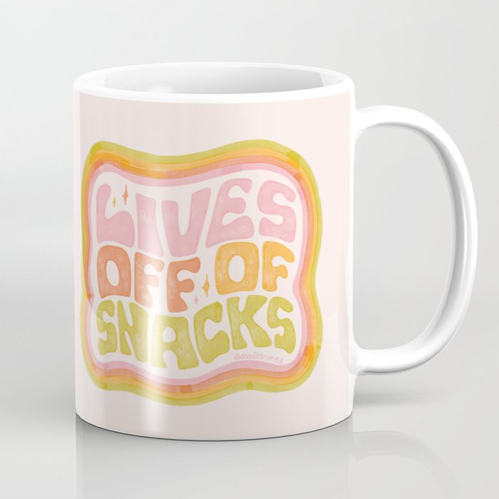 Lives Off Snacks Coffee Mug Gallery Image 1