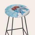 Sisters - White Christmas - Watercolor Stool Gallery Image 2