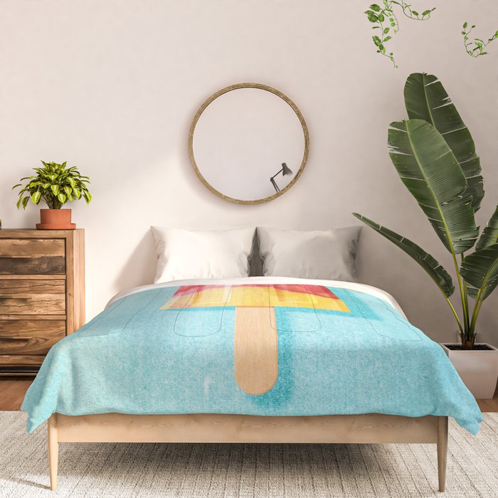 POPSICLE / Cherry, Orange Comforter Gallery Image 3