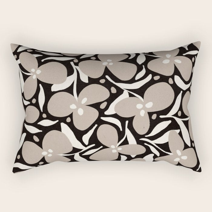 Lazy Florals #1 Rectangular Pillow Gallery Image 1