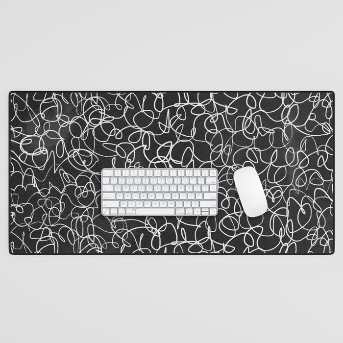 Onyx: Mid Century Abstract Art Desk Mat Gallery Image 1