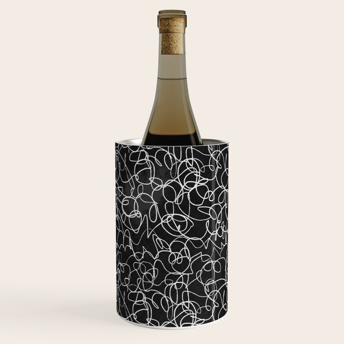 Onyx: Mid Century Abstract Art Wine Chiller Gallery Image 2