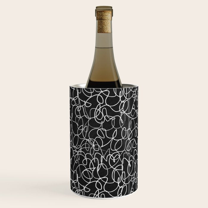 Onyx: Mid Century Abstract Art Wine Chiller Gallery Image 3
