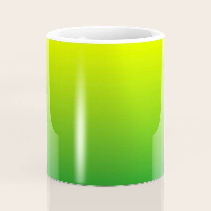 LIME GREEN OMBRE COLOR Coffee Mug Gallery Image 4