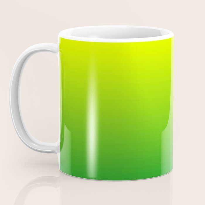 LIME GREEN OMBRE COLOR Coffee Mug Gallery Image 3