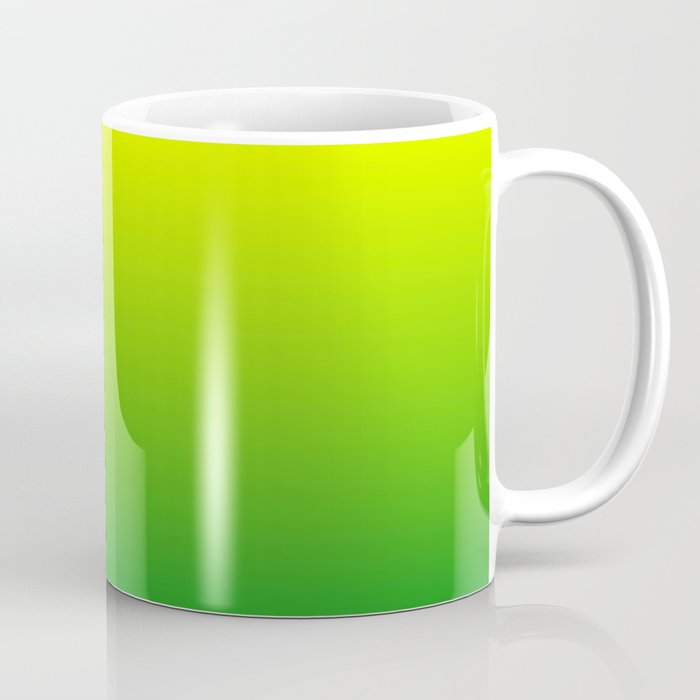 LIME GREEN OMBRE COLOR Coffee Mug Gallery Image 1