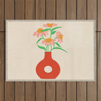 Flower Vase Outdoor Rug Gallery Image 1
