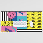 Memphis pattern 53 - 80s / 90s Retro Desk Mat Gallery Image 1