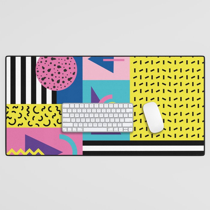 Memphis pattern 53 - 80s / 90s Retro Desk Mat Gallery Image 1