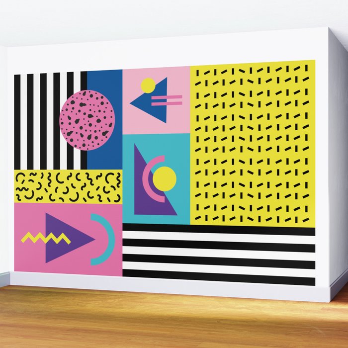 Memphis pattern 53 - 80s / 90s Retro Wall Mural Gallery Image 2