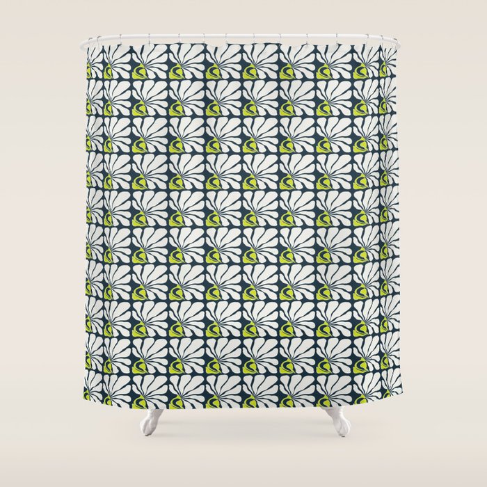 Flowing Floral Shower Curtain Gallery Image 1