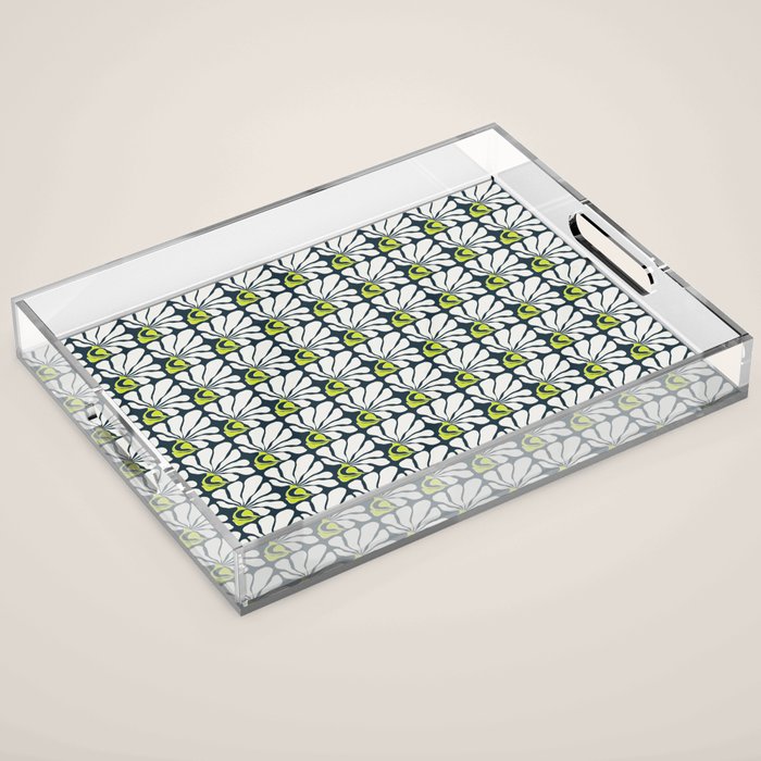 Flowing Floral Acrylic Tray Gallery Image 1