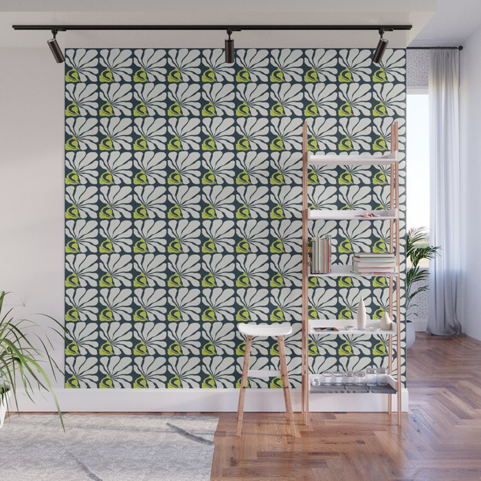 Flowing Floral Wall Mural Gallery Image 1