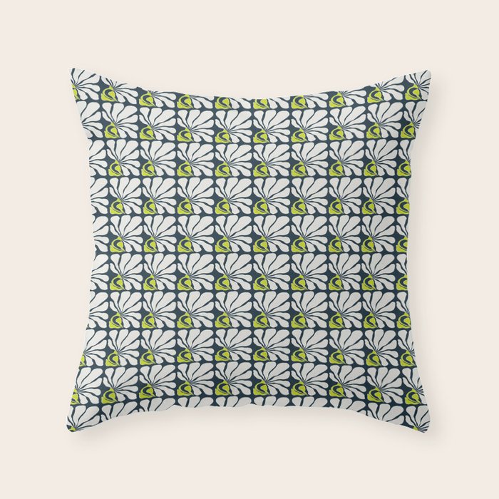 Flowing Floral Throw Pillow Gallery Image 6