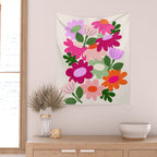 Floral clippings Wall Tapestry Gallery Image 2
