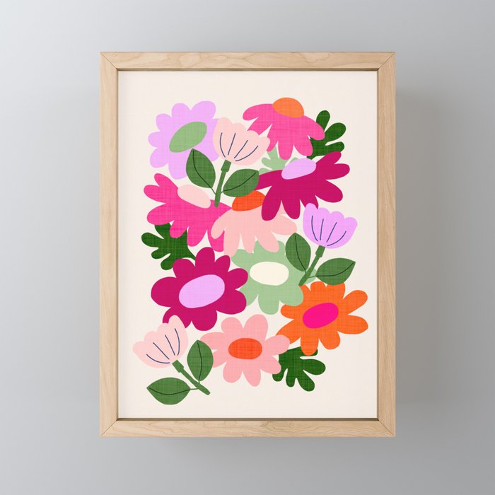 Floral clippings Mini Art Print Gallery Image 1