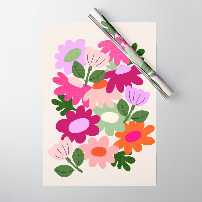 Floral clippings Wrapping Paper Gallery Image 1