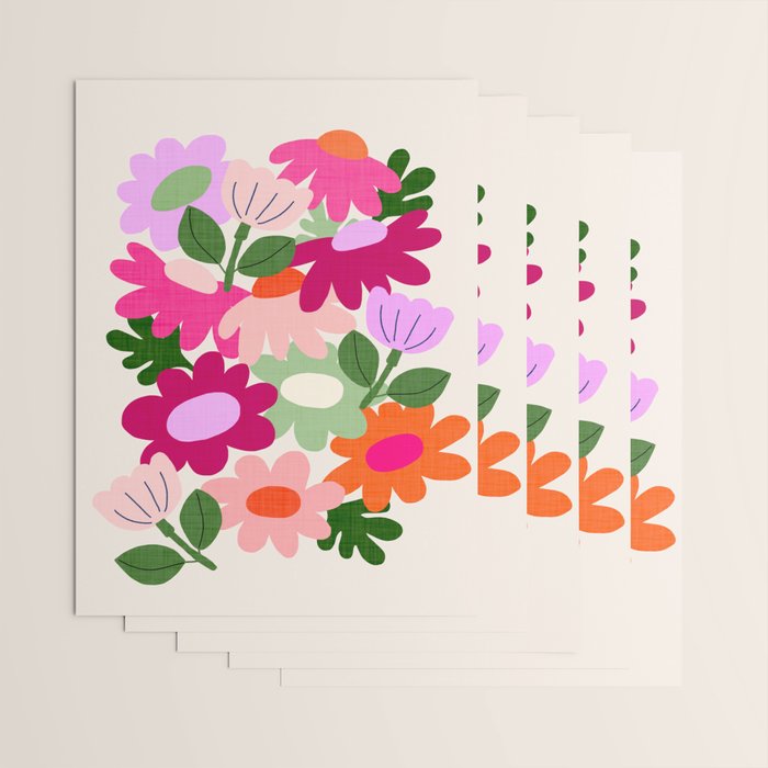 Floral clippings Wrapping Paper Gallery Image 3