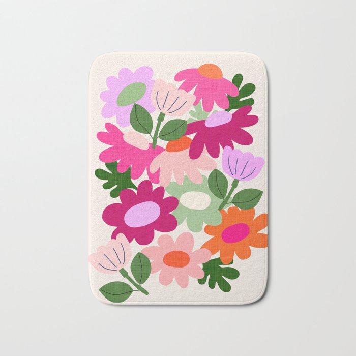 Floral clippings Bath Mat Gallery Image 1