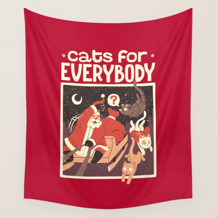Cats for Everybody Wall Tapestry Gallery Image 1