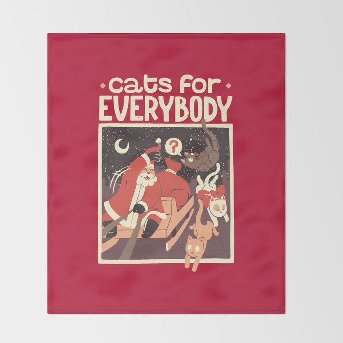 Cats for Everybody Throw Blanket Gallery Image 2
