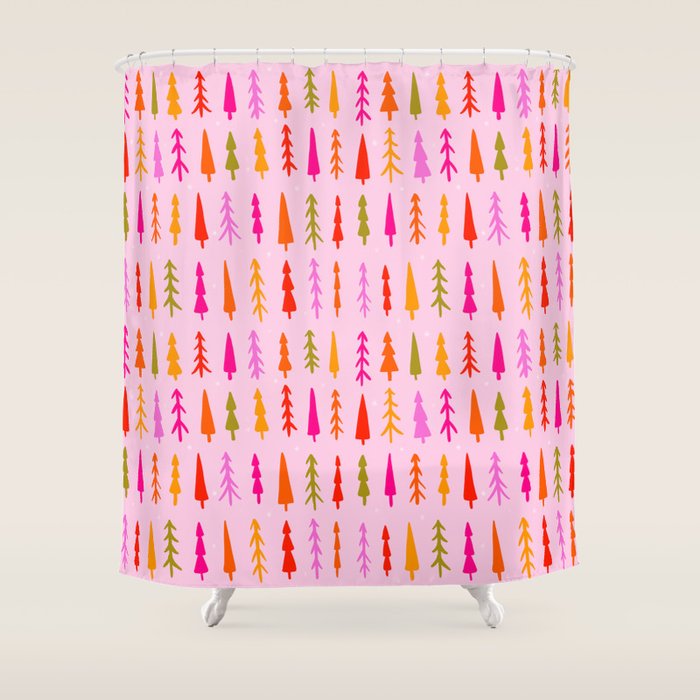 Tree Print Shower Curtain Gallery Image 1