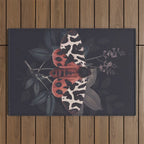 Night Butterfly Outdoor Rug Gallery Image 1