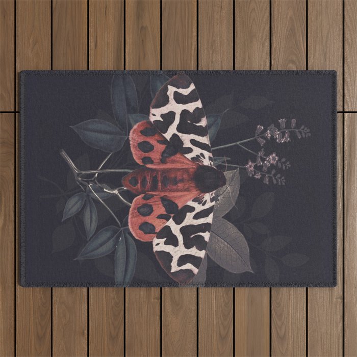 Night Butterfly Outdoor Rug Gallery Image 1