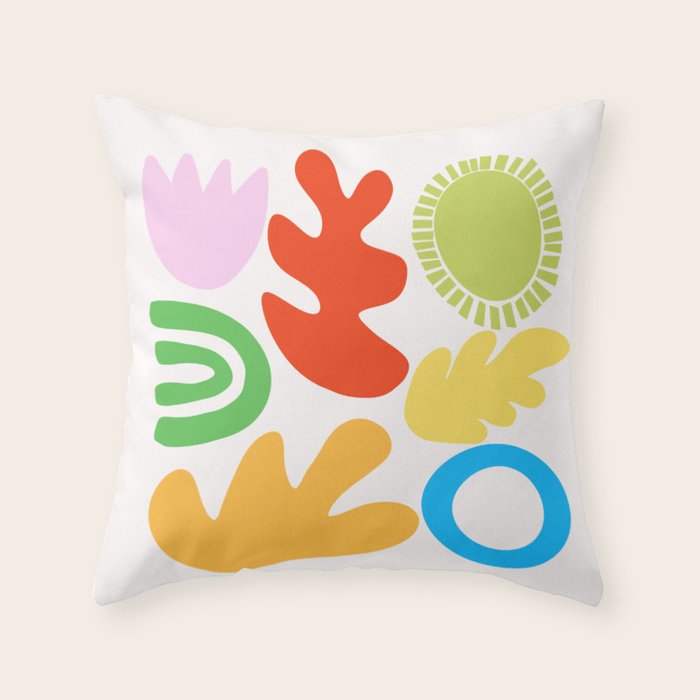 Collecting Happy Things no. 2 Throw Pillow Gallery Image 6