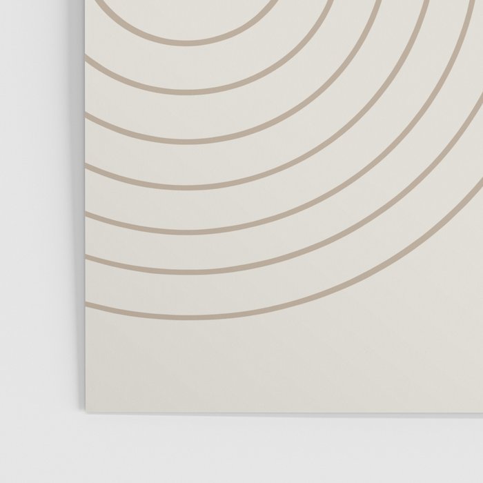 Minimal Line Curvature V Natural Neutral Mid Century Modern Arch Abstract Poster Gallery Image 3