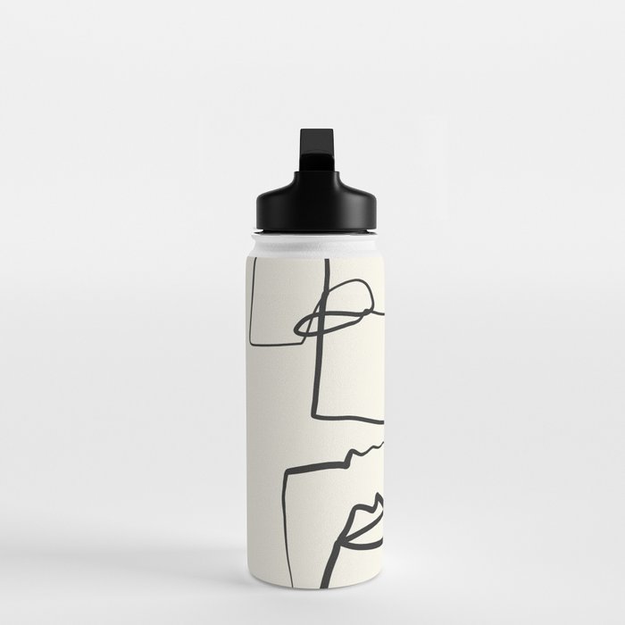Abstract line art 12 Water Bottle Gallery Image 3