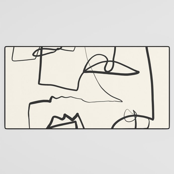 Abstract line art 12 Desk Mat Gallery Image 3