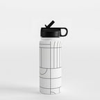 My Favorite Geometric Patterns No.19 - White Water Bottle Gallery Image 1