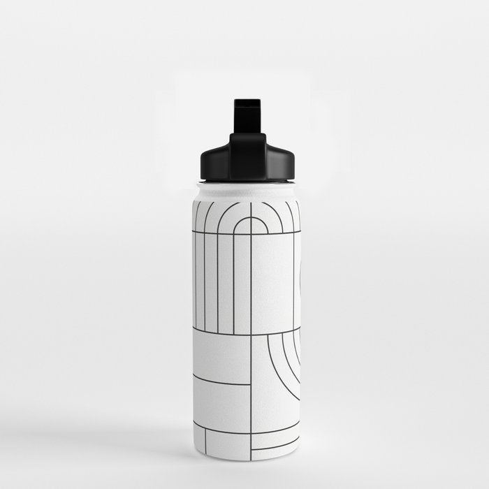 My Favorite Geometric Patterns No.19 - White Water Bottle Gallery Image 2